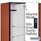 Salsbury Industries Wardrobe Locker, 45" W, 21" D, 76" H, (3) Wide, (6) Openings, Cherry 22361CHE - alternate 6